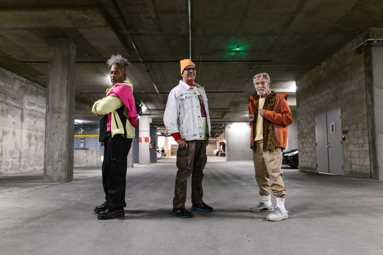 The Art of Drawing Readers In: Your attractive post title goes here Elderly men showcasing fashionable street style outfits in an industrial setting.